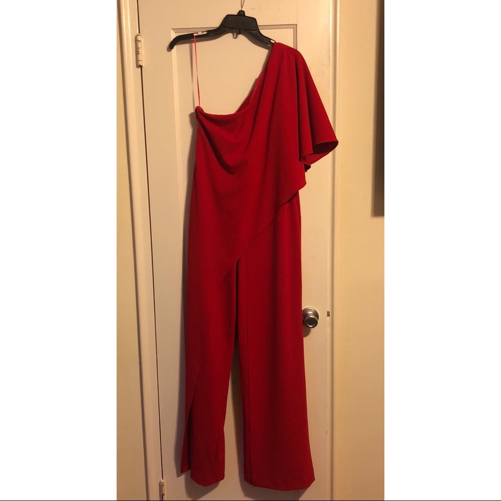 💖OFFER?💖 Adrianna Papell One-Shoulder Jumpsuit